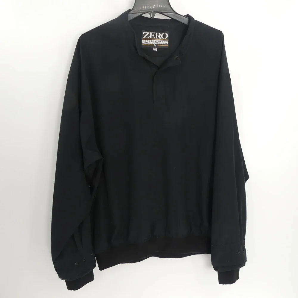 Zero Restriction Golf Outerwear Jacket‎ Windbreaker Black Men's XL